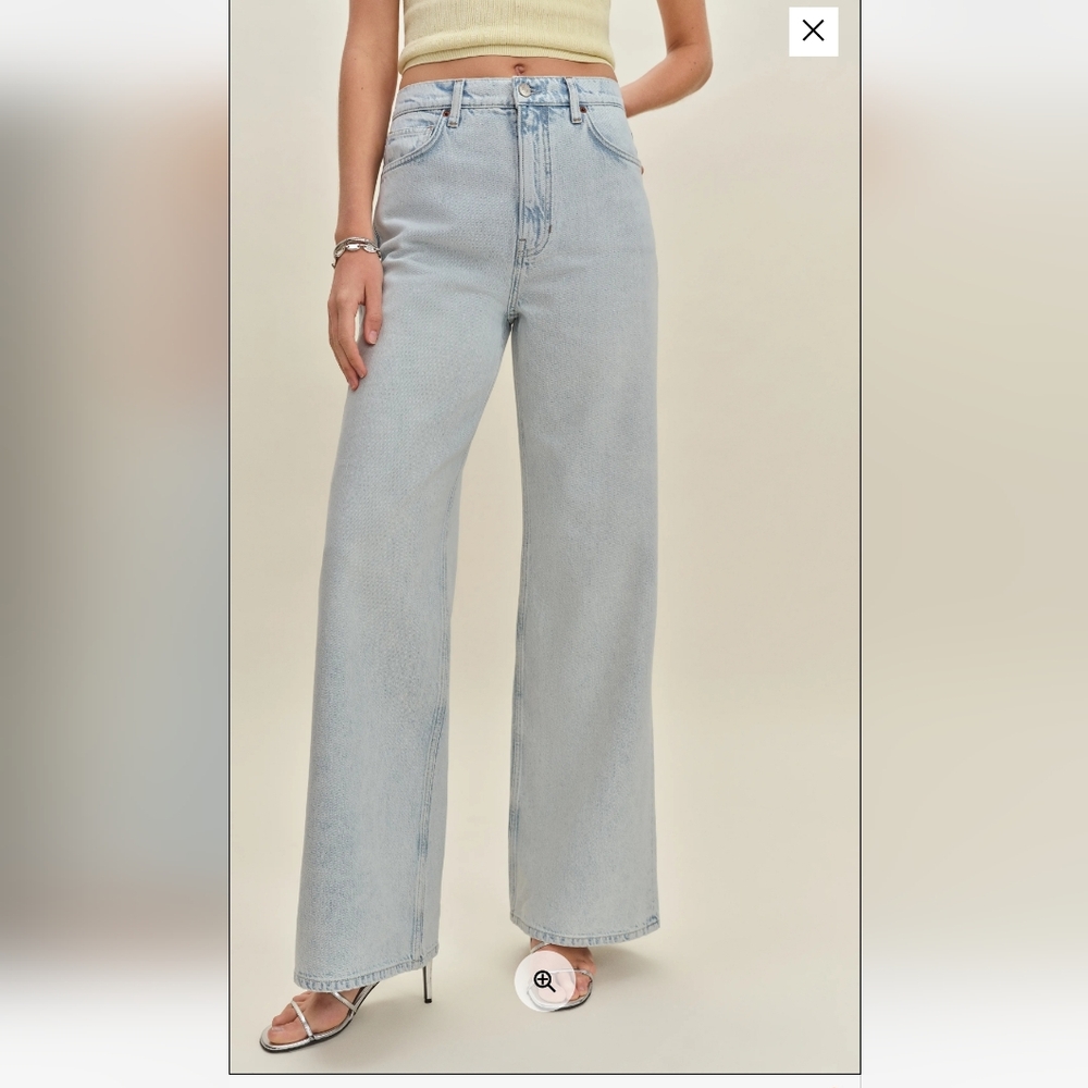 Reformation Cary High Rise Slouchy Wide Leg Jeans